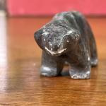 Inuit Carved Polar Bear Soapstone Sculpture