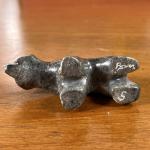 Inuit Carved Polar Bear Soapstone Sculpture
