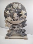 Chinese Soapstone Koi Fish Umbrella Stand