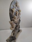 Chinese Soapstone Koi Fish Umbrella Stand