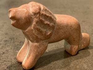 Roaring Lion Soapstone Carving - 2 Inches