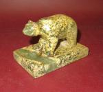 4" Hand Carved Soapstone Bear Figurine