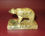 4" Hand Carved Soapstone Bear Figurine