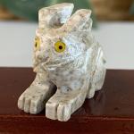 Miniature Rabbit Soapstone Carving Figurine
