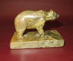 4" Hand Carved Soapstone Bear Figurine