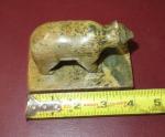 4" Hand Carved Soapstone Bear Figurine