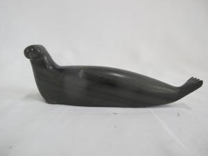 Inuit Soapstone Seal Carving Sculpture Figurine