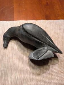 Inuit Vintage Soapstone Ocean Bird Sculpture