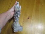 Hand Carved Soapstone Birds and Flowers Figurine