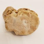 Cat Figurine Soapstone Carving with Baby