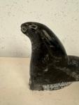 Vintage Eskimo Soapstone Seal Carving from Canada