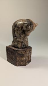 Hand-Carved Vintage Soapstone Bear Figurine