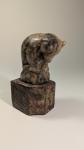 Hand-Carved Vintage Soapstone Bear Figurine