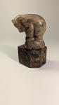 Hand-Carved Vintage Soapstone Bear Figurine