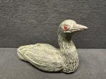 Inuit Stone Waterfowl Sculpture in Soapstone