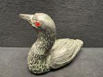Inuit Stone Waterfowl Sculpture in Soapstone