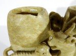 Hand-Carved Chinese Soapstone Double Vase Decor