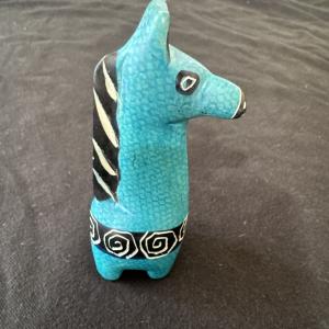 Miniature Turquoise Giraffe Soapstone Carving
