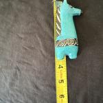 Miniature Turquoise Giraffe Soapstone Carving
