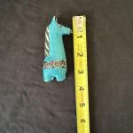 Miniature Turquoise Giraffe Soapstone Carving