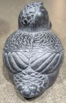 BOMA Vintage Black and Grey Soapstone Bird Figurine