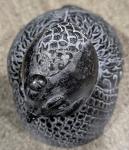 BOMA Vintage Black and Grey Soapstone Bird Figurine