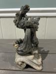 Hand Carved Vintage Chinese Dragon Soapstone 9”