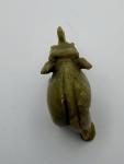 Soapstone Elephant Figurine - Green and Brown