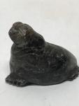 Inuit Soapstone Walrus Carving by Luke