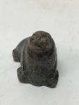 Inuit Soapstone Walrus Carving by Luke