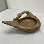 Inuit Soapstone Carving Bowl - Goose & Duck