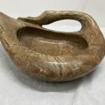 Inuit Soapstone Carving Bowl - Goose & Duck