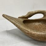 Inuit Soapstone Carving Bowl - Goose & Duck