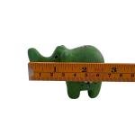 Green Soapstone Elephant Figurine - African Safari Decor