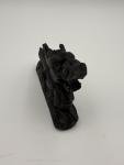 Chinese Black Soapstone Dragon Figurine - Vintage Design