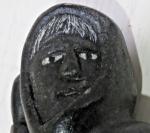 Inuit Soapstone Kneeling Eskimo Figure 5.5