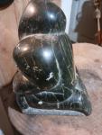 Large Antique Inuit Soapstone Carving