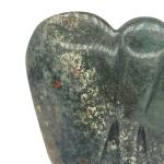 Hand-Carved 6" Brown Green Elephant Soapstone Statue