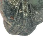 Hand-Carved 6" Brown Green Elephant Soapstone Statue