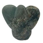 Hand-Carved 6" Brown Green Elephant Soapstone Statue