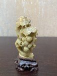 Chinese Soapstone Grapes Vine Carving Artwork