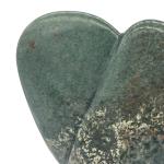 Hand-Carved 6" Brown Green Elephant Soapstone Statue