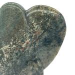 Hand-Carved 6" Brown Green Elephant Soapstone Statue