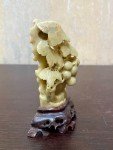 Chinese Soapstone Grapes Vine Carving Artwork