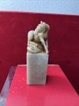 Chinese Horse Soapstone Stamp with Fine Detail
