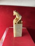 Chinese Horse Soapstone Stamp with Fine Detail