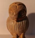 Charming Vintage Inuit Owl Soapstone Sculpture
