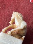 Chinese Horse Soapstone Stamp with Fine Detail