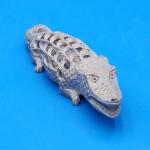 Soapstone Crocodile Baby Carving - 7" Beauty