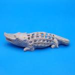 Soapstone Crocodile Baby Carving - 7" Beauty